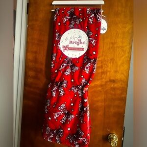 Disco ball bow Christmas blanket